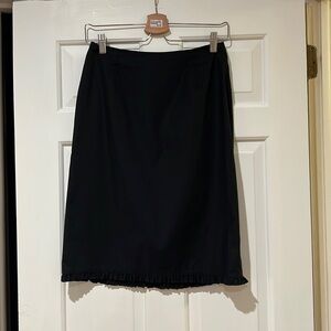 Gap vintage 90s black skirt with ruffle hem